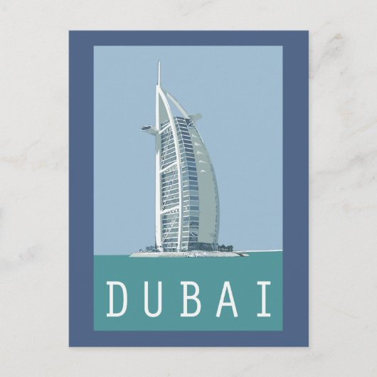 Dubai Burj al Arab Briefkaart (Voorkant)