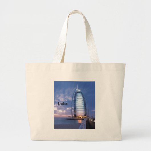 Dubai Burj Al Arab Hotel (van St.K.) Grote Tote Bag (Voorkant)