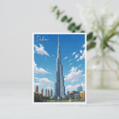 Dubai Burj Al Arab VAE Reizen Briefkaart (Staand voorkant)