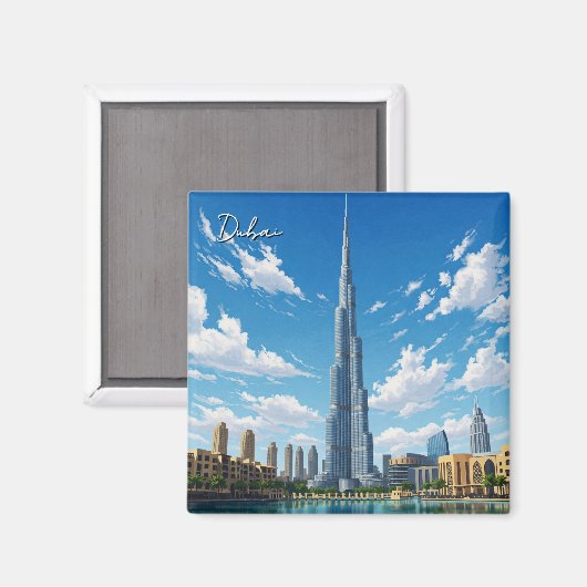 Dubai Burj Al Arab VAE Reizen Magneet (Voorkant / Achterkant)