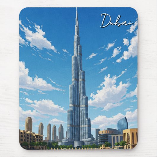 Dubai Burj Al Arab VAE Reizen Muismat (Voorkant)