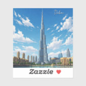 Dubai Burj Al Arab VAE Reizen Sticker (Vel)