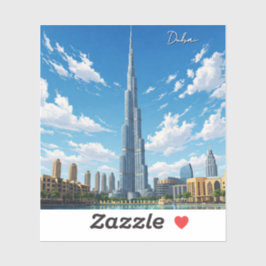 Dubai Burj Al Arab VAE Reizen Sticker