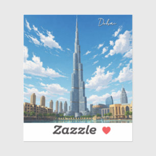 Dubai Burj Al Arab VAE Reizen Sticker