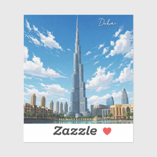 Dubai Burj Al Arab VAE Reizen Sticker (Vel)