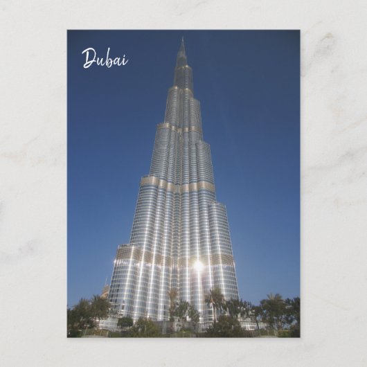 dubai burj khalifa briefkaart (Voorkant)
