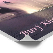 Dubai - Burj Khalifa Fountain Poster (Hoek)