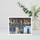 Dubai - Burj Khalifa - marina tower - Briefkaart (Staand voorkant)