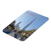 Dubai Burj Khalifa uitzicht koelkastmagneet Magneet (Linkerzijde)