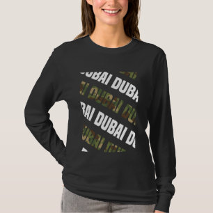 Dubai Camo Pattern Green Camouflage T-shirt