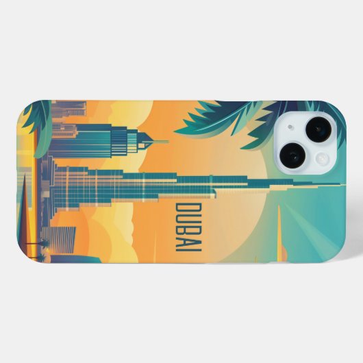 Dubai Case-Mate iPhone Case (Achterkant (horizontaal))