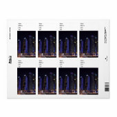Dubai Cayan Tower 's nachts Etiket (Full Sheet)