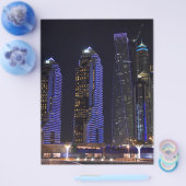 Dubai Cayan Tower 's nachts Flyer (Enkel)