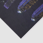 Dubai Cayan Tower 's nachts Tissuepapier (Detail)
