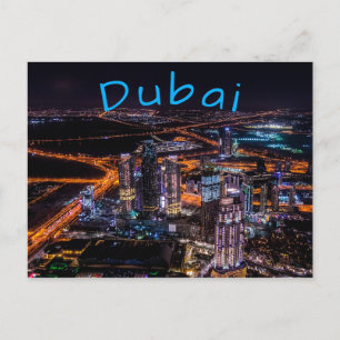 Dubai City Liight Time Briefkaart
