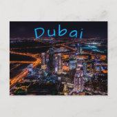 Dubai City Liight Time Briefkaart (Voorkant)