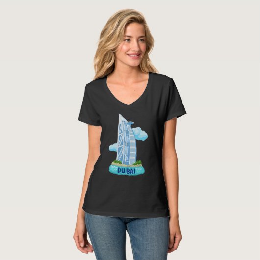 Dubai City UAE souvenir for men women 1 T-shirt (Voorkant volledig)