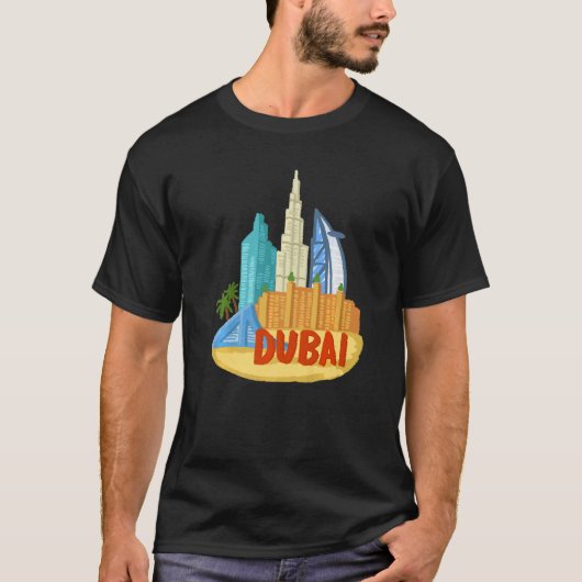 Dubai City UAE souvenir voor mannen vrouwen 1 T-shirt (Voorkant)