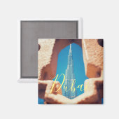 Dubai City wolkenkrabber landschapsmagneet Magneet (Voorkant / Achterkant)