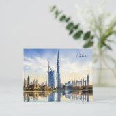 Dubai Cityscape Verenigde Arabische Emiraten reize Briefkaart (Staand voorkant)