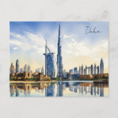 Dubai Cityscape Verenigde Arabische Emiraten reize Briefkaart (Voorkant)