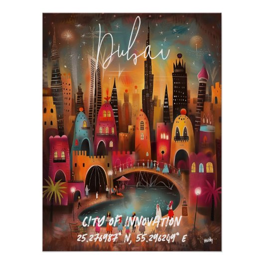 Dubai: Ciudad de Innovación Perfect Poster (Voorkant)