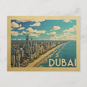 Dubai Coast Vintage Travel Briefkaart