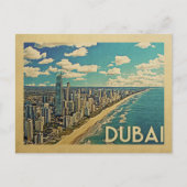 Dubai Coast Vintage Travel Briefkaart (Voorkant)