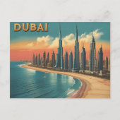 Dubai Coast Vintage Travel Briefkaart (Voorkant)
