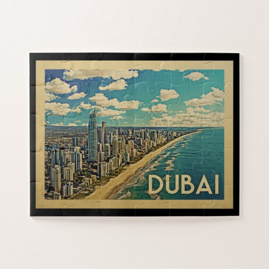 Dubai Coast Vintage Travel Legpuzzel (Horizontaal)