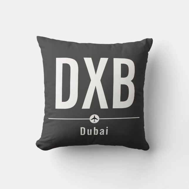 Dubai DXB Airport Code - Aviation Kussen (Voorkant)