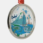 dubai e design metalen ornament (Rechts)