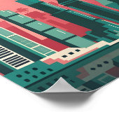 Dubai Elegantie 4K Landschap Cityscape Poster (Hoek)