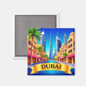 🧲 Dubai Emmer Reisbestemming 🌍 Magneet (Voorkant / Achterkant)