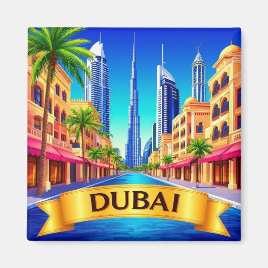 🧲 Dubai Emmer Reisbestemming 🌍 Magneet (Voorkant)