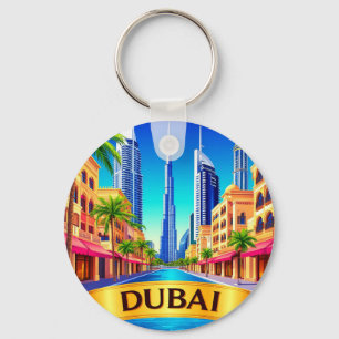 🧲 Dubai Emmer Reisbestemming 🌍 Sleutelhanger