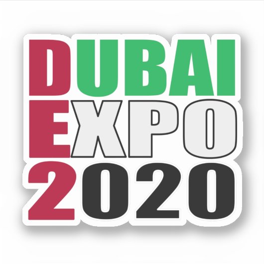 dubai expo 2020 sticker (Voorkant)