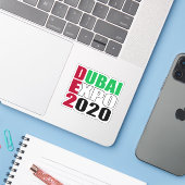 dubai expo 2020 sticker (Laptop met iPhone)