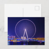 Dubai Ferris Wheel Briefkaart (Voorkant / Achterkant)