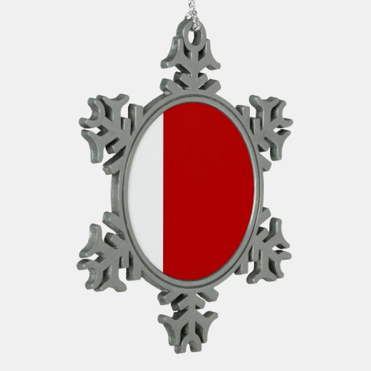 Dubai Flag Tin Sneeuwvlok Ornament (Links)