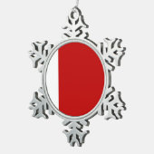 Dubai Flag Tin Sneeuwvlok Ornament (Rechts)