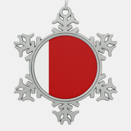 Dubai Flag Tin Sneeuwvlok Ornament (Voorkant)