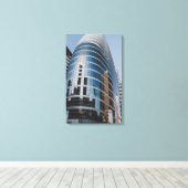 Dubai glazen wolkenkrabber canvas afdruk (Insitu (Houten vloer))