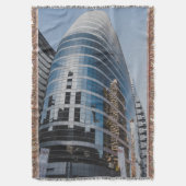 Dubai glazen wolkenkrabber deken (Voorkant Verticaal)