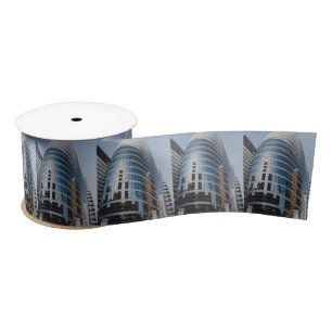 Dubai glazen wolkenkrabber satijnen lint