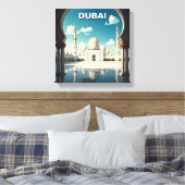 Dubai Grand Mosque VAE Reizen Canvas Afdruk (Insitu (Slaapkamer))