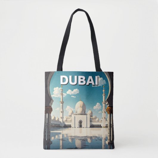 Dubai Grand Mosque VAE Reizen Tote Bag (Voorkant)