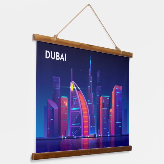 Dubai Hangend Wandkleed (Gebogen)