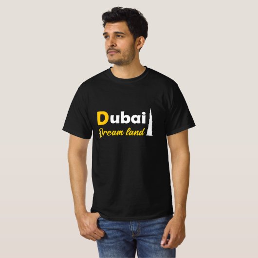 Dubai het land van dromen t-shirt (Voorkant volledig)