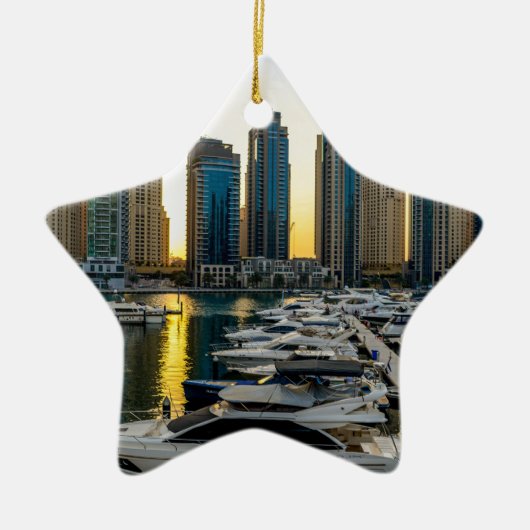 Dubai Hoogste gebouwen van Dubai Keramisch Ornament (Voorkant)